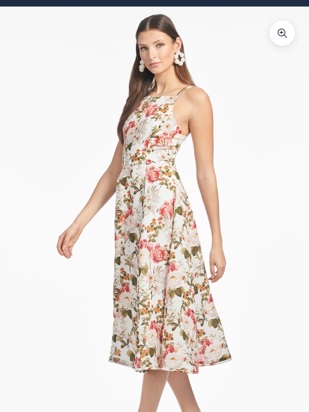 Sashin & Babi Jacinta Cotton Sundress with Pink and Orange Blooms. Size 4. NWOT - Picture 4 of 8